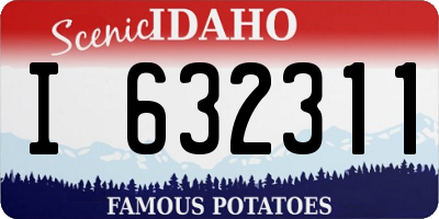 ID license plate I632311