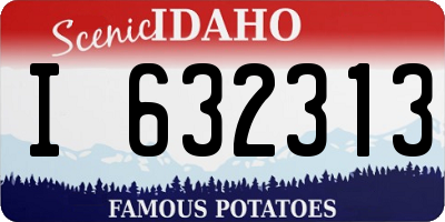 ID license plate I632313