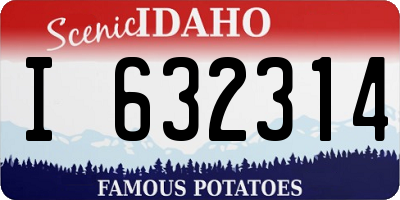 ID license plate I632314