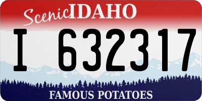 ID license plate I632317