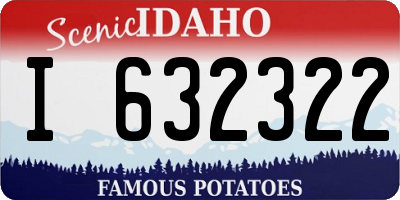 ID license plate I632322