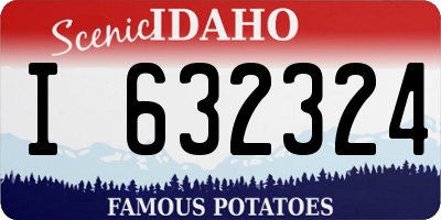 ID license plate I632324