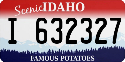 ID license plate I632327