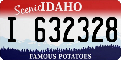 ID license plate I632328