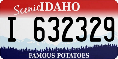 ID license plate I632329