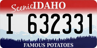 ID license plate I632331