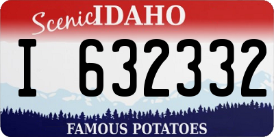 ID license plate I632332