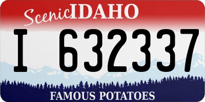 ID license plate I632337
