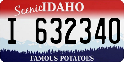 ID license plate I632340