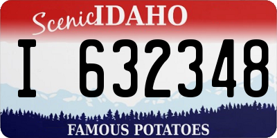 ID license plate I632348