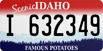 ID license plate I632349