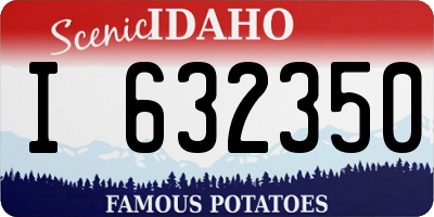 ID license plate I632350