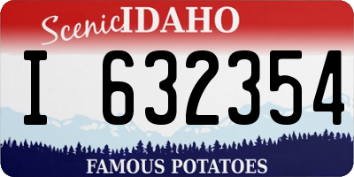 ID license plate I632354