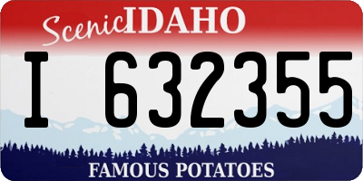 ID license plate I632355