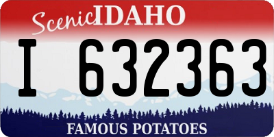 ID license plate I632363