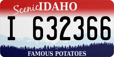 ID license plate I632366