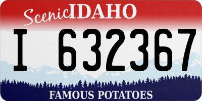 ID license plate I632367