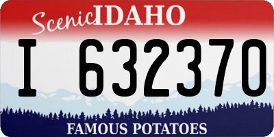 ID license plate I632370