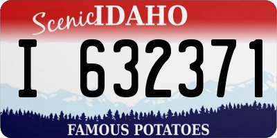 ID license plate I632371
