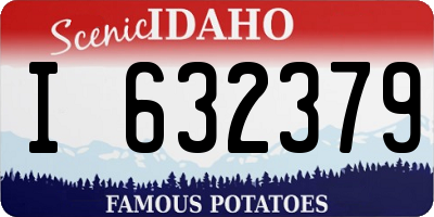 ID license plate I632379