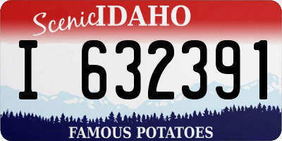 ID license plate I632391