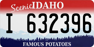 ID license plate I632396