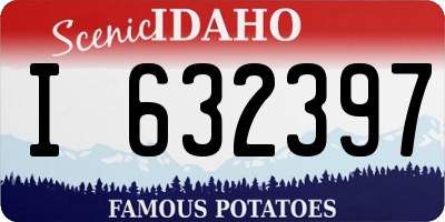 ID license plate I632397