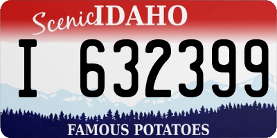 ID license plate I632399