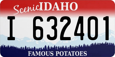 ID license plate I632401