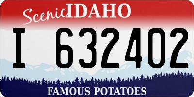ID license plate I632402