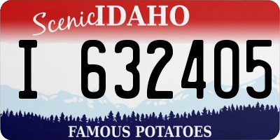 ID license plate I632405