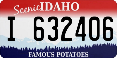 ID license plate I632406