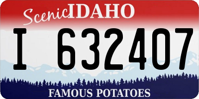 ID license plate I632407