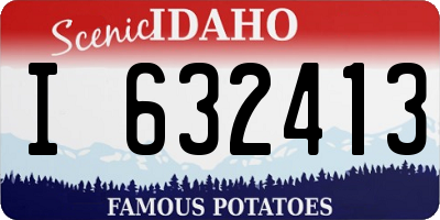 ID license plate I632413