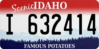 ID license plate I632414