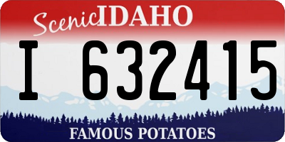 ID license plate I632415