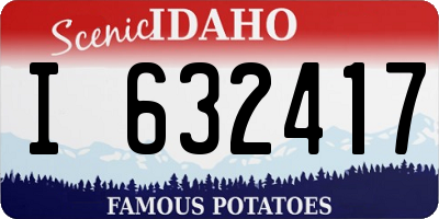 ID license plate I632417