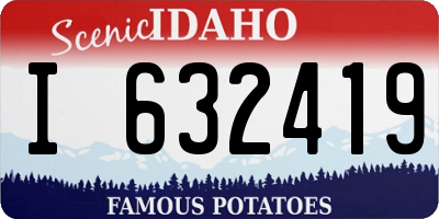 ID license plate I632419