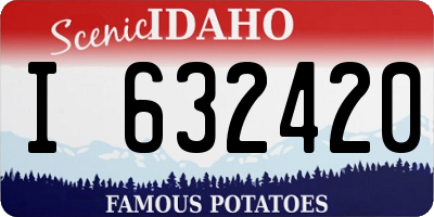 ID license plate I632420