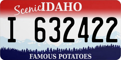 ID license plate I632422