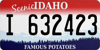 ID license plate I632423