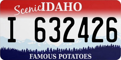 ID license plate I632426
