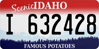 ID license plate I632428
