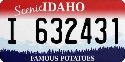 ID license plate I632431