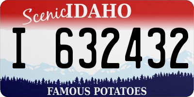 ID license plate I632432