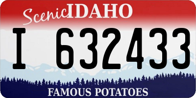 ID license plate I632433
