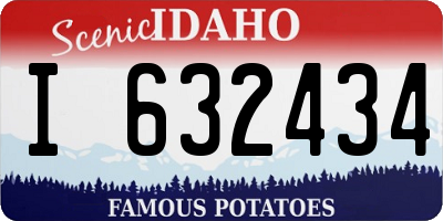 ID license plate I632434