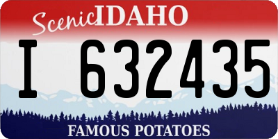 ID license plate I632435
