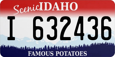 ID license plate I632436