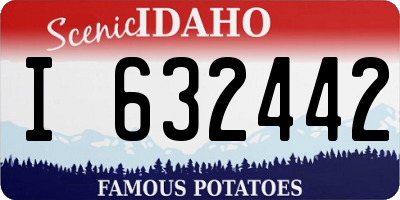 ID license plate I632442